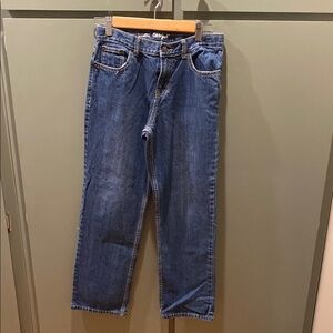 Cat and Jack Blue Denim Jeans relaxed fit straight leg size 14 boys